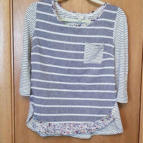 Anthropologie Tops - Anthropologie Postmark Striped Shirt sz Sml
